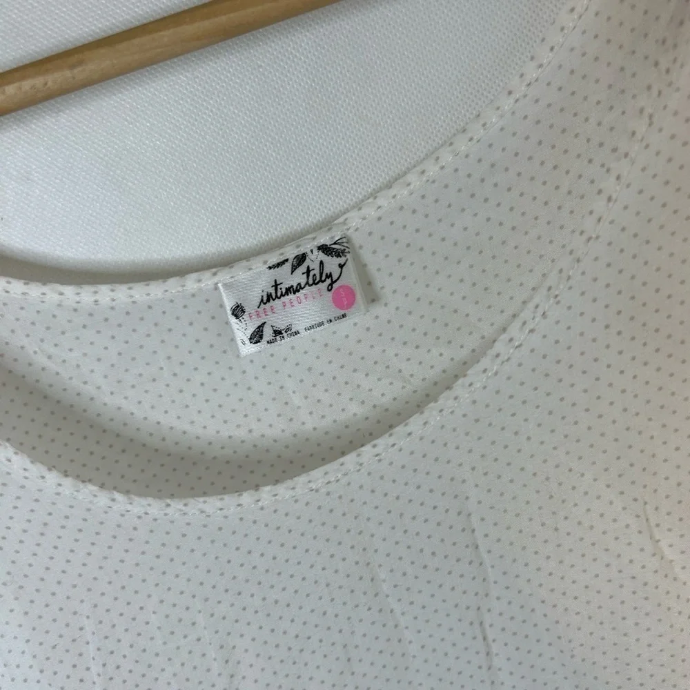 Intimately free people trapeze tank small off white polka dot tunic - Picture 3 of 4